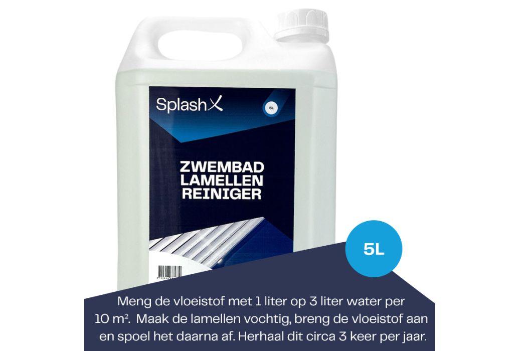 Splash-X zwembad lamellenreiniger 5 liter