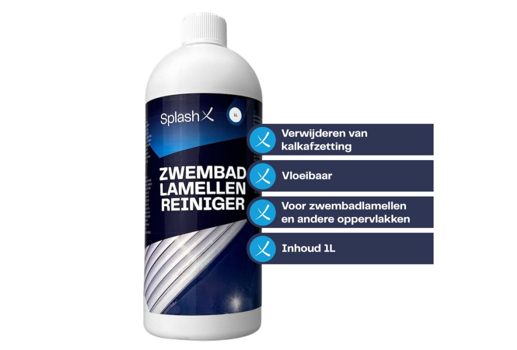 Splash-X zwembad lamellenreiniger 1 liter