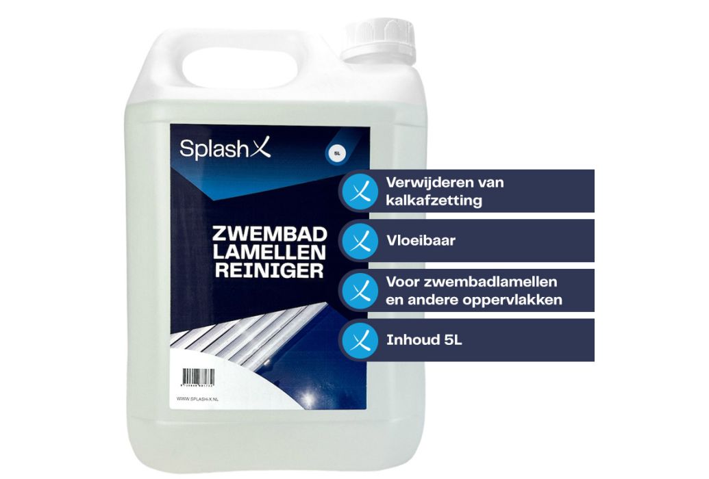 Splash-X zwembad lamellenreiniger 5 liter