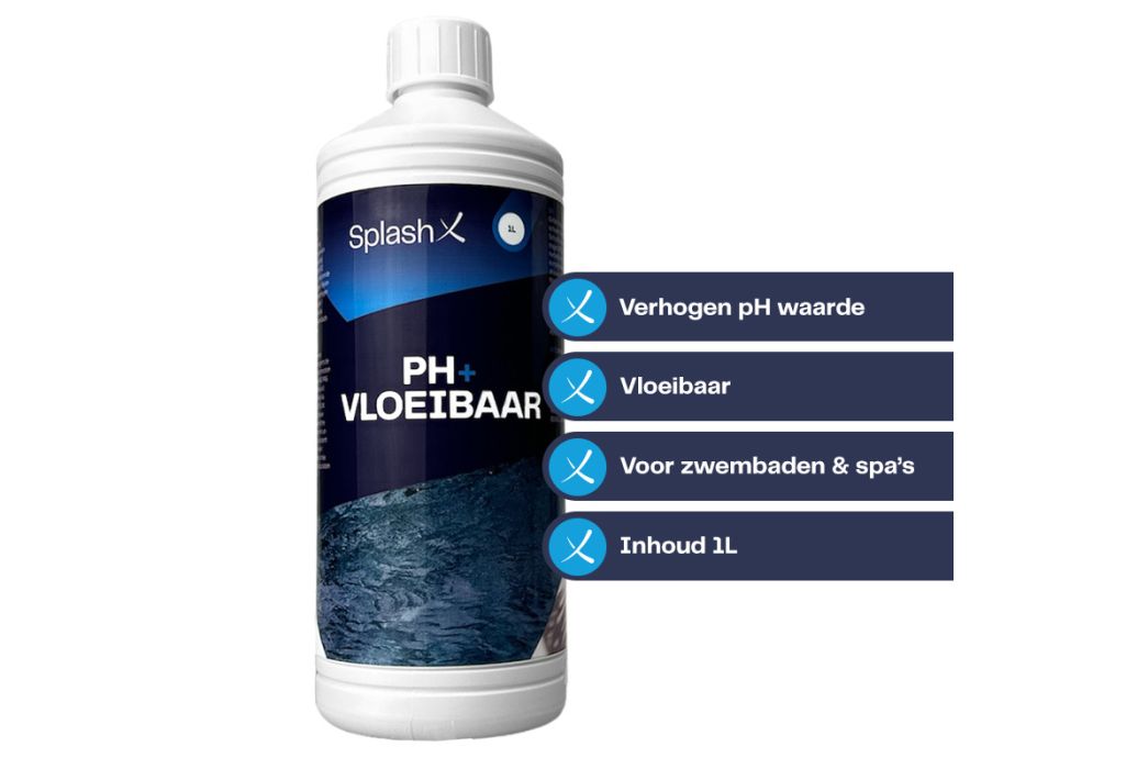 Splash-X pH+ vloeibaar 1 liter