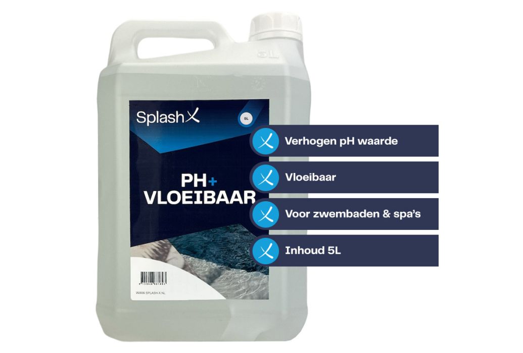 Splash-X pH+ vloeibaar 5 liter