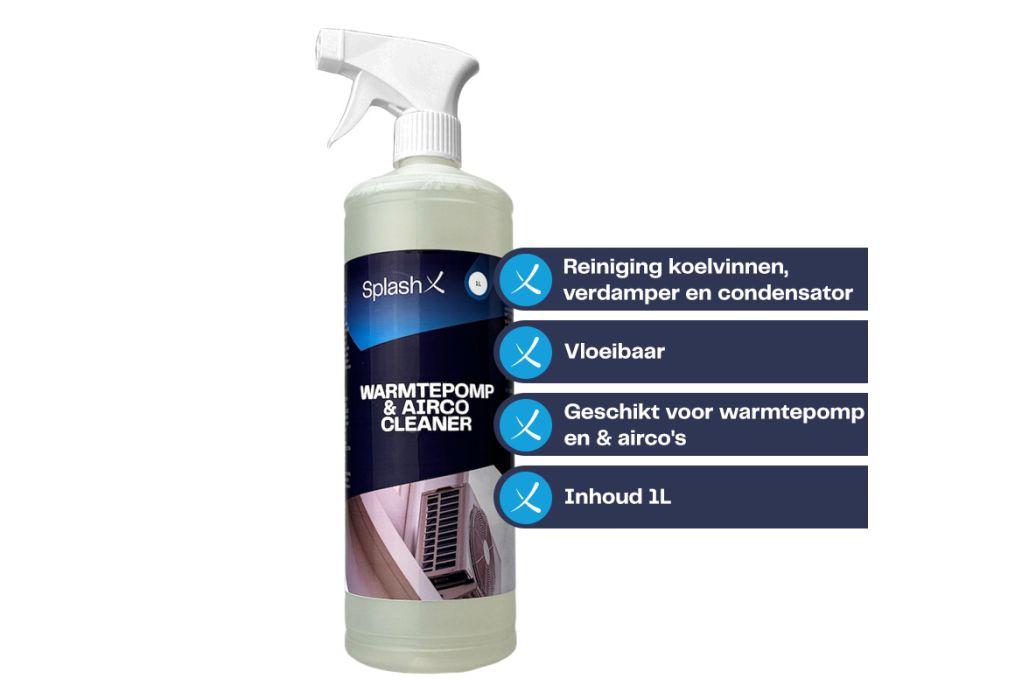 Splash-X Warmtepomp en airco cleaner 1L