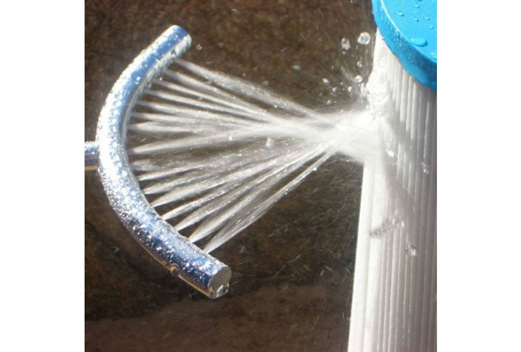 Splash-X Spa filter flosser voorbeeld in gebruik