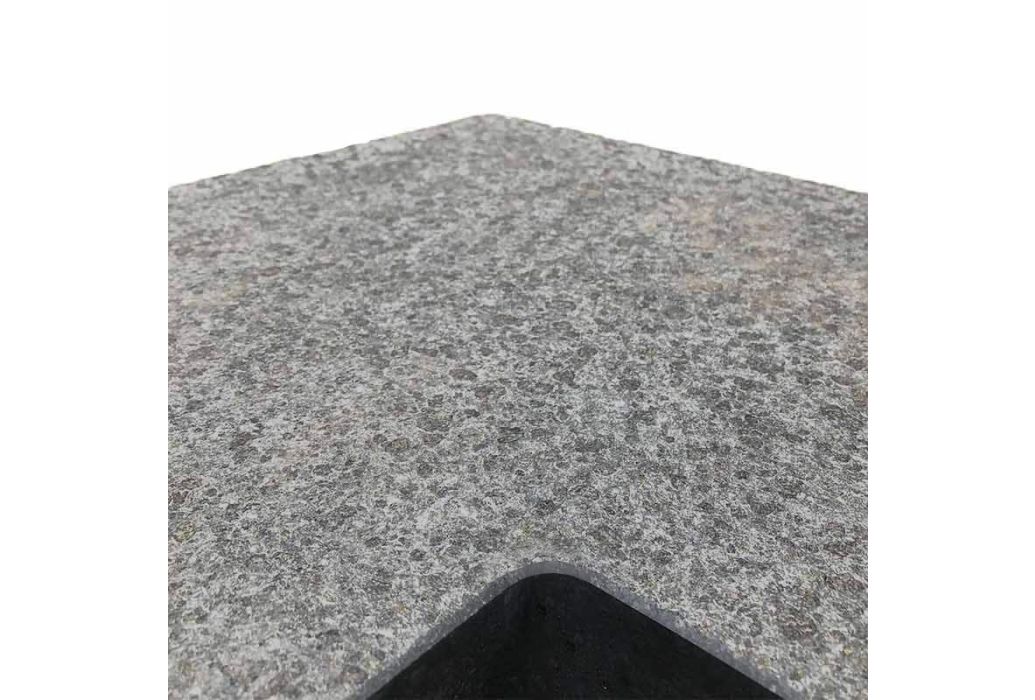Zwembad randtegel hoek basalt 50 cm x 30 cm