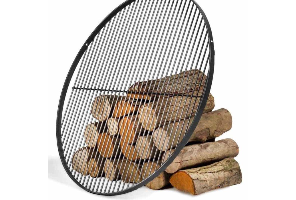 stalen grillrooster voor hout driepoot