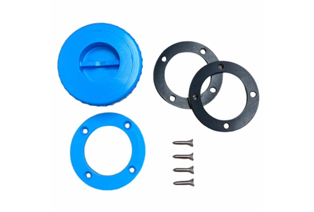 Stofzuigeraansluiting blauw gehele set 
