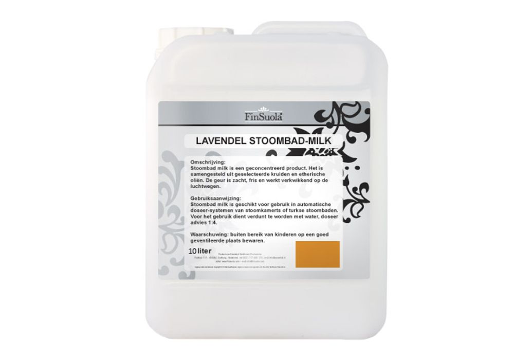 Stoombad melk lavendel 10 liter