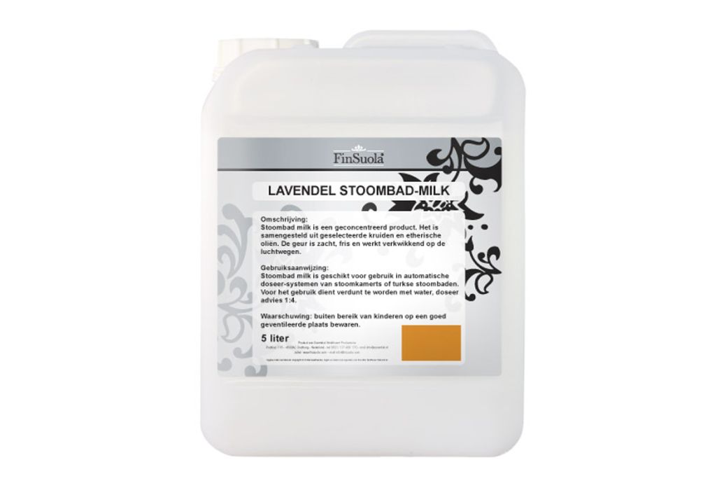 Stoombad melk lavendel 5 liter