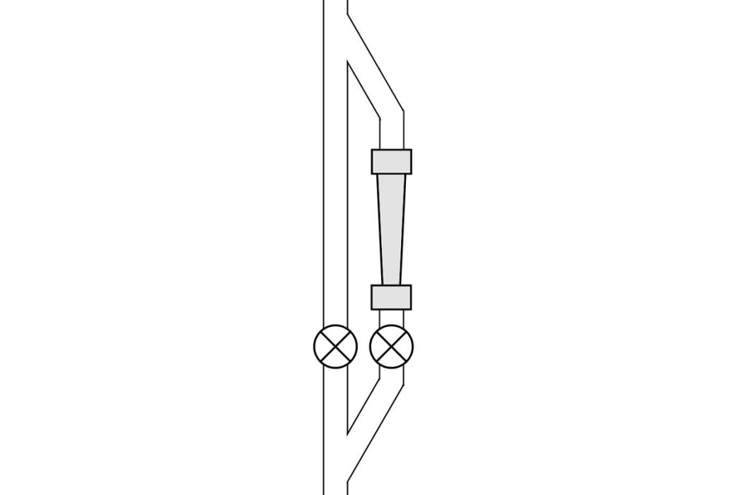 Stübbe Doorstroommeter (Flowmeter) 40mm toepassing 2