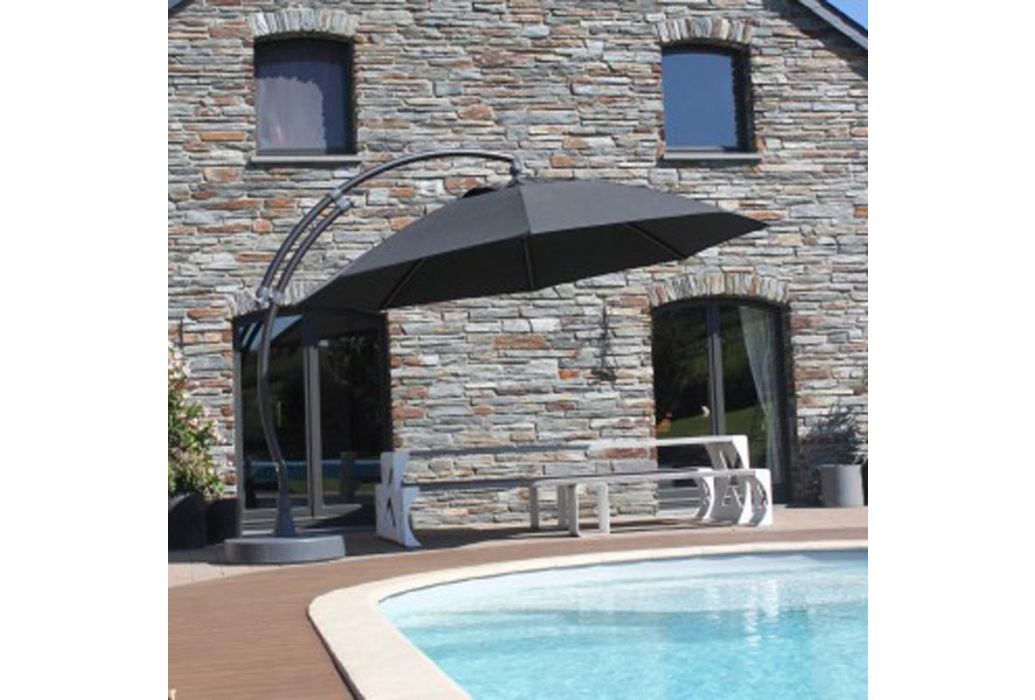 Sun Garden parasol rond antraciet Ø 375 cm