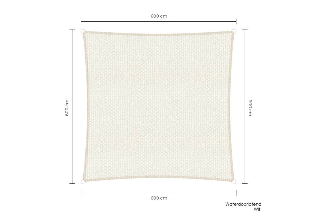 Sunfighters schaduwdoek vierkant | 600 x 600 cm