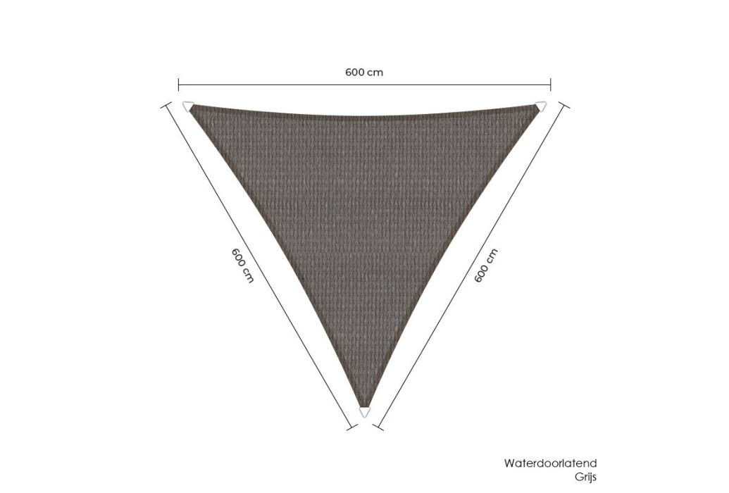 Sunfighters schaduwdoek driehoek | 600 x 600 x 600 cm
