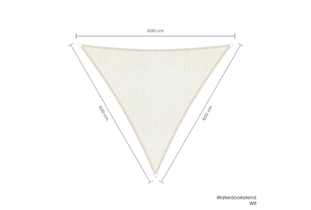 Sunfighters schaduwdoek driehoek | 600 x 600 x 600 cm