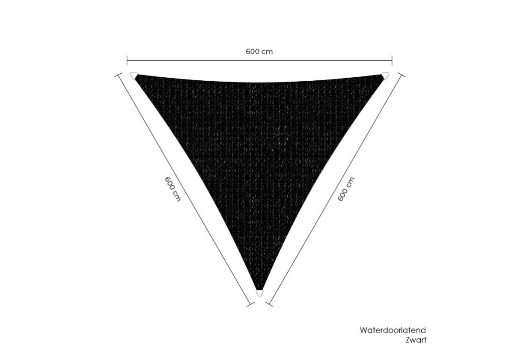 Sunfighters schaduwdoek driehoek | 600 x 600 x 600 cm