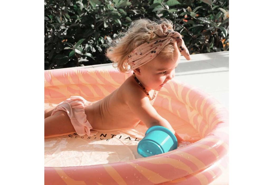 Swim Essentials Baby zwembad Ø100 cm | roze zebra voorbeeld 1
