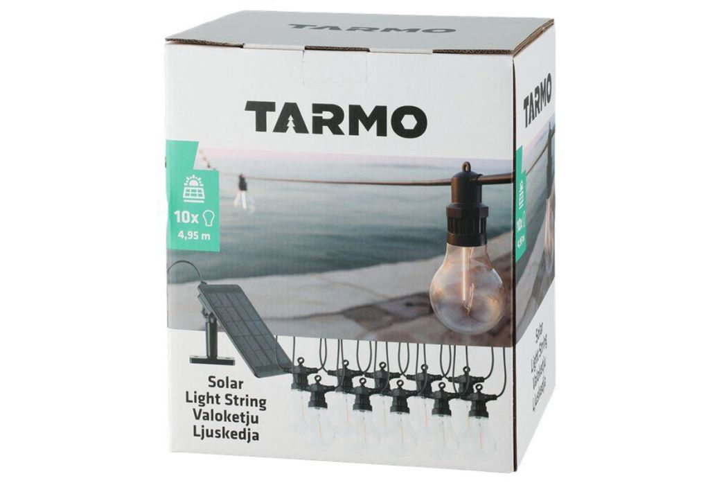 Tarmo Solar lichtsnoer basic met 10 lampjes verpakking