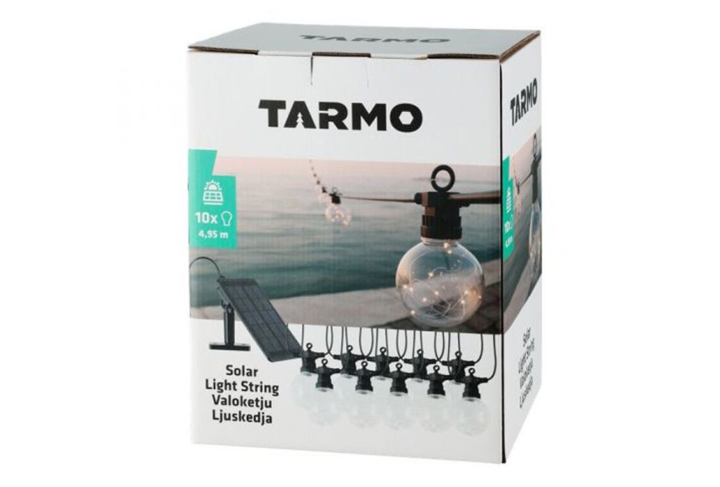 Tarmo Solar lichtsnoer met 10 lampjes verpakking