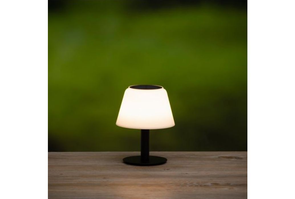 Tarmo solar tafellamp RGB aan