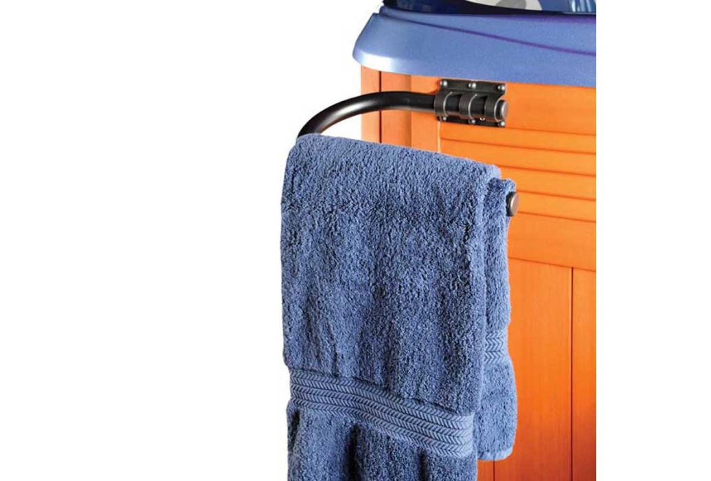 Leisure Concepts TowelBar handdoekhouder zwart voorbeeld