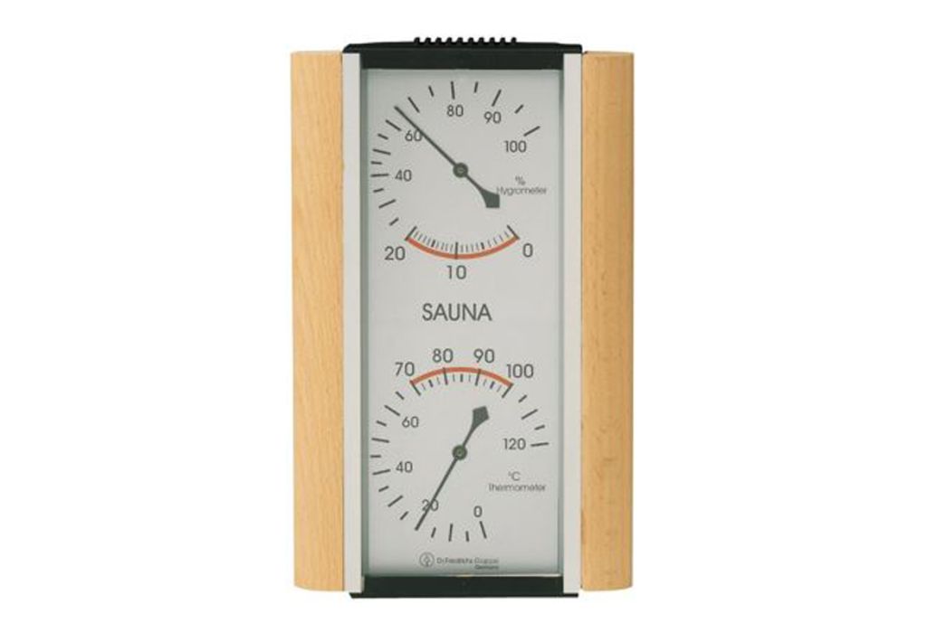 Thermo/Hygrometer hout 125x200 mm