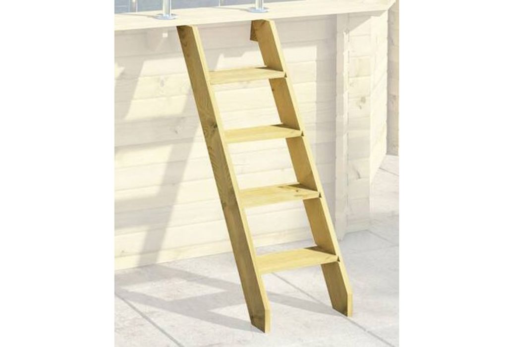 Trend Pool houten zwembad antraciet 470 x 124 cm trap