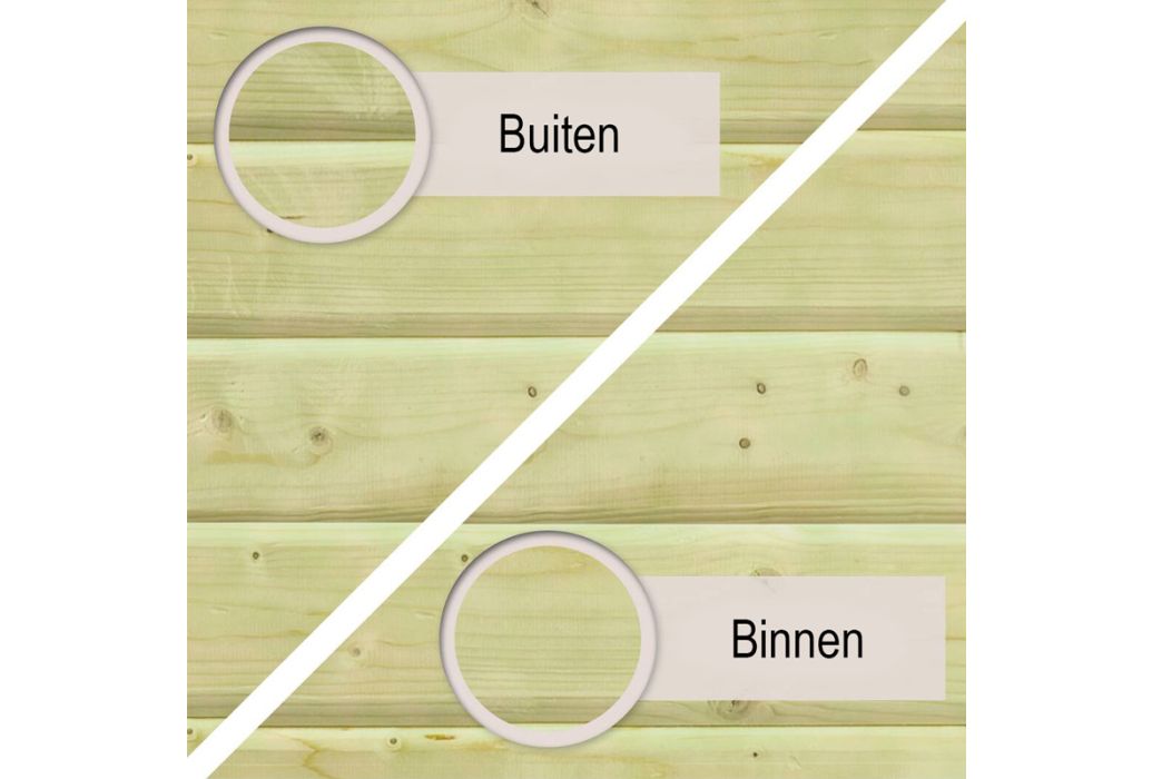 Trend Pool houten zwembad 700 x 400 x 124 cm materiaal
