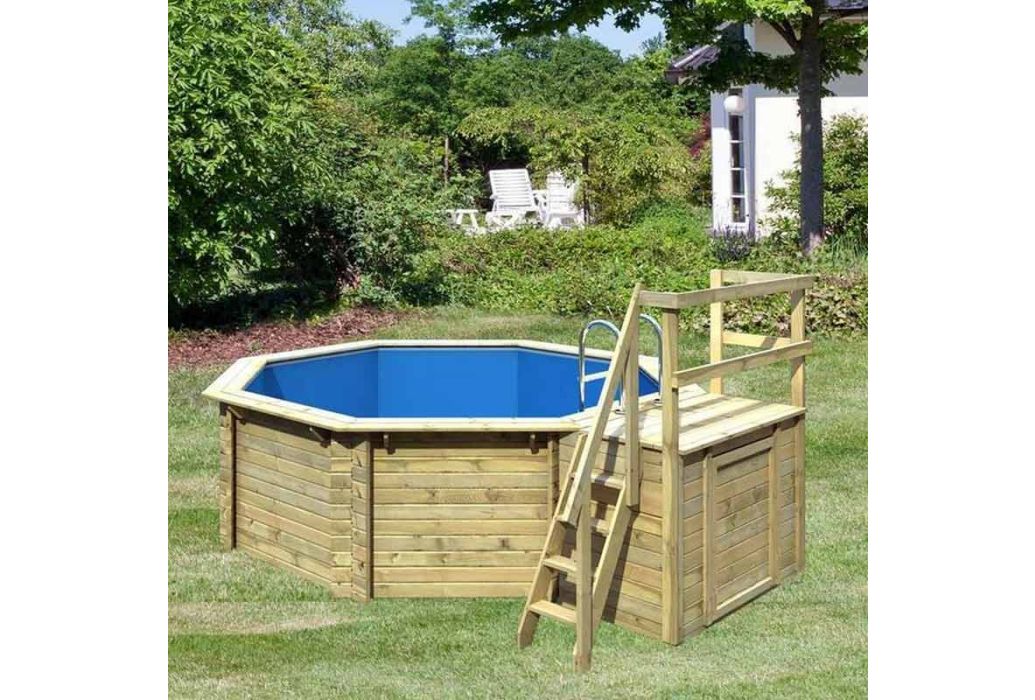 Trend Pool houten zwembadterras voor 400 cm in tuin