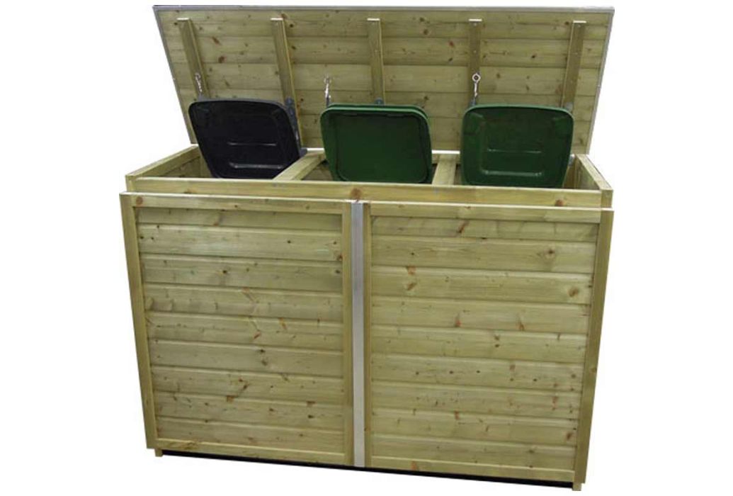 Lutra Tuinkast TRIO voor 3 klikos van 240 liter