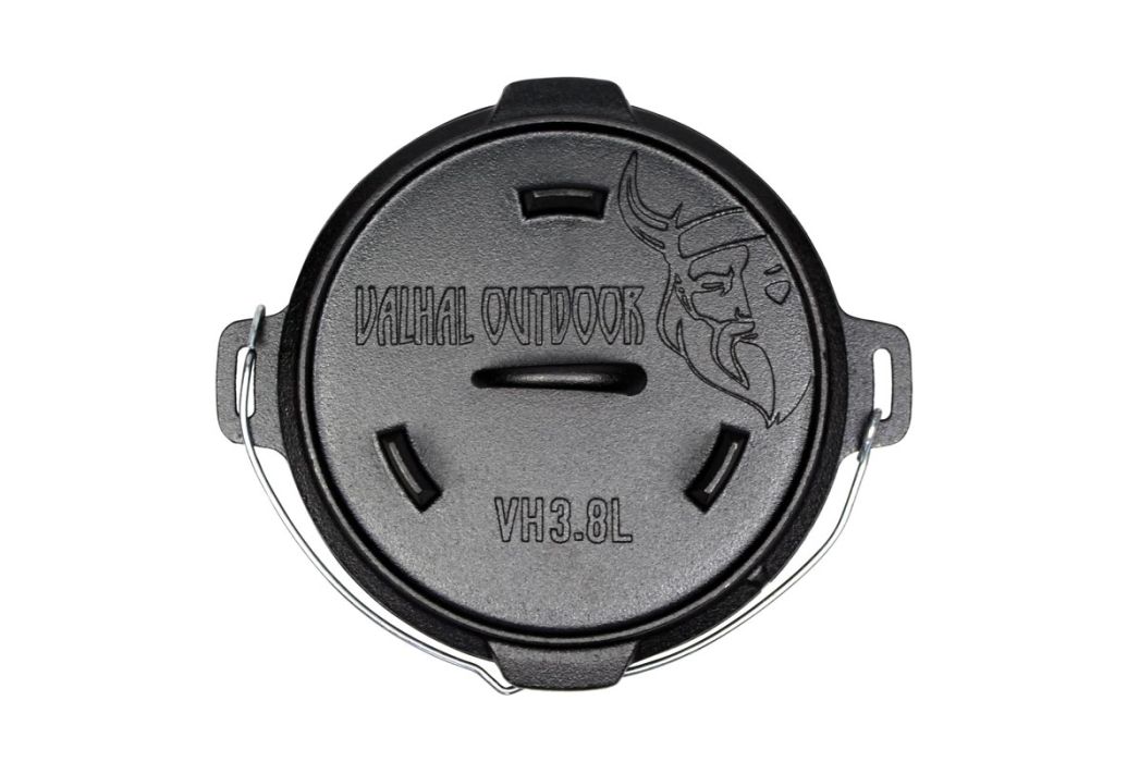 Valhal Dutch Oven gietijzer 3,8 liter bovenkant