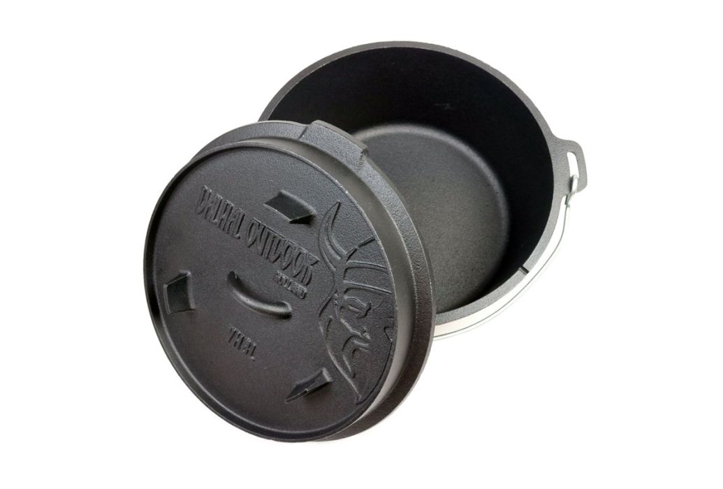 Valhal Dutch Oven met pootjes 6,1 liter bovenaanzicht