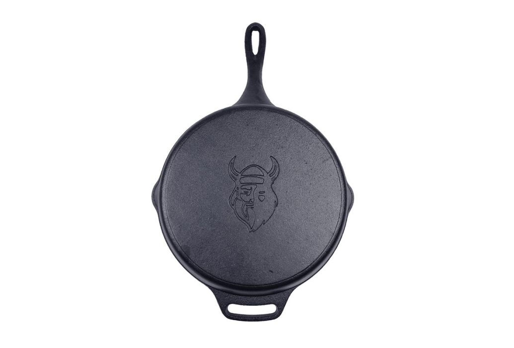 Valhal gietijzeren skillet met steel 25 cm onderkant