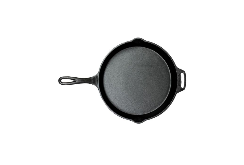 Valhal gietijzeren skillet met steel 30 cm bovenaanzicht