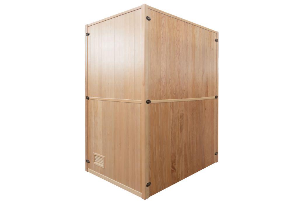 Vapeur ZEN binnensauna 153 x 110 x 190 cm achterkant
