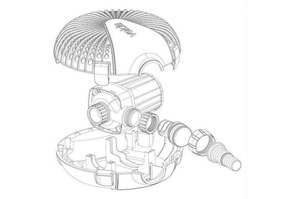 Velda vijverpomp Green Line schematisch