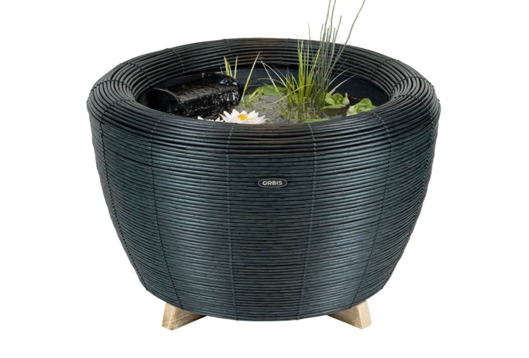 Velda Orbis mini-vijver met waterval Antraciet
