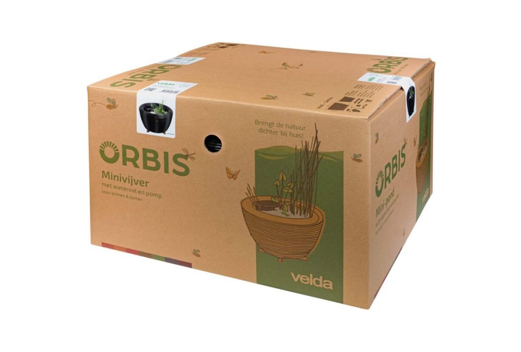 Velda Orbis mini-vijver met waterval Antraciet verpakking