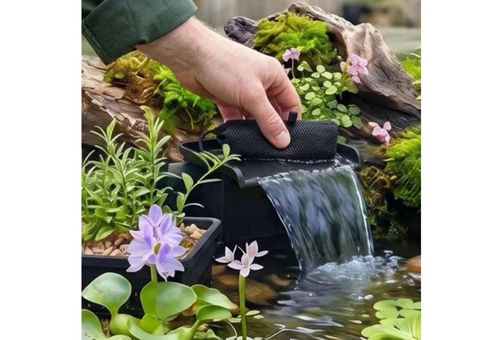 Velda Orbis mini-vijver set met waterval Ø 66 cm voorbeeld waterval