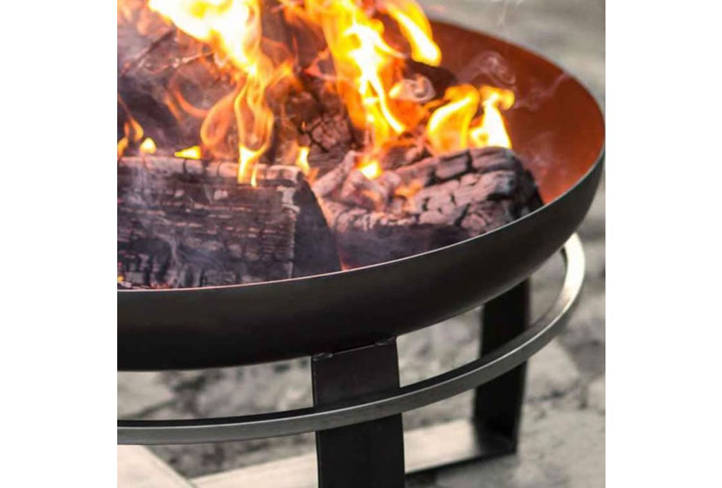 Cookking vuurschaal Viking in gebruik