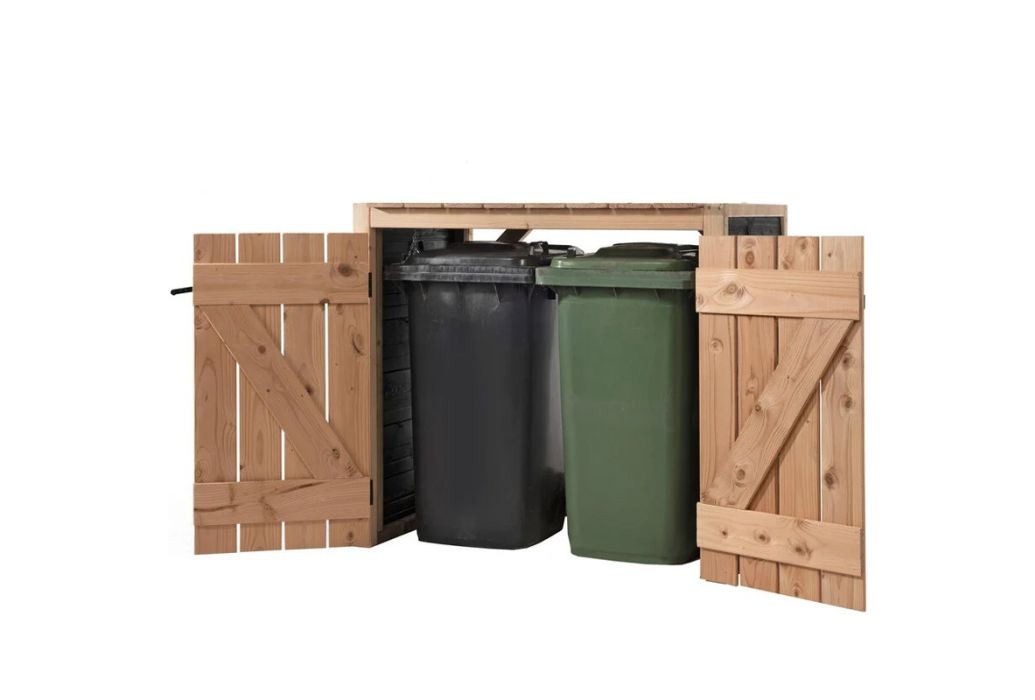 Volente kliko ombouw Yente voor 2 kliko’s tot 240 liter ombouwen open met 2 kliko's binnen 