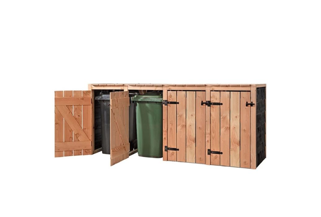 Volente kliko ombouw Cato voor 4 kliko’s tot 240 liter open deur met kliko erin.