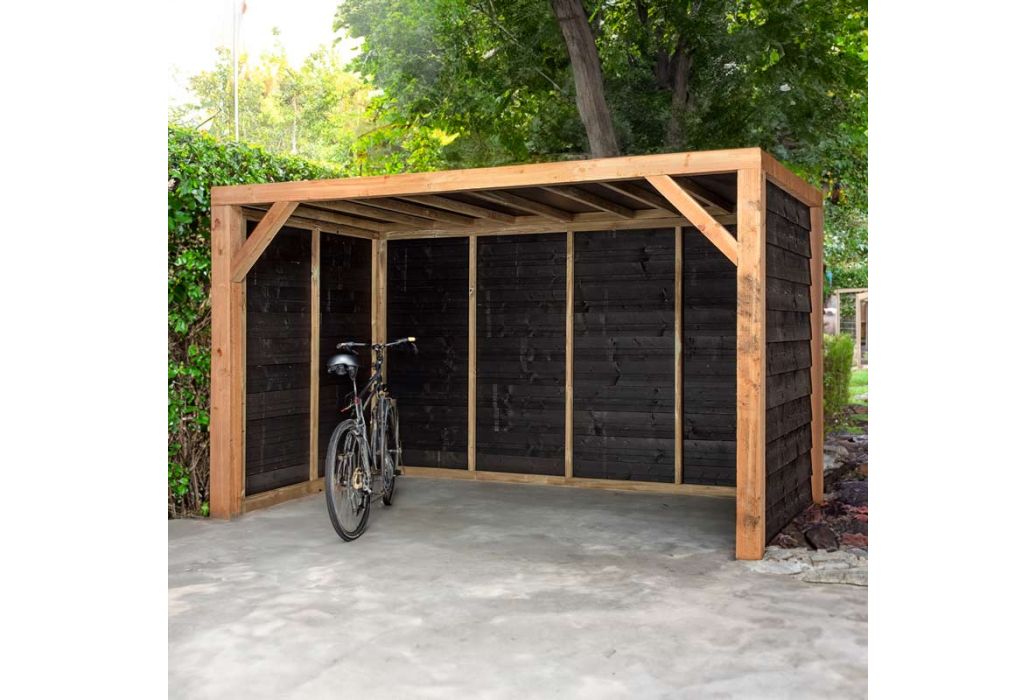 Volente tuinberging Levi 369 x 196 x 208 cm voorbeeld met fiets