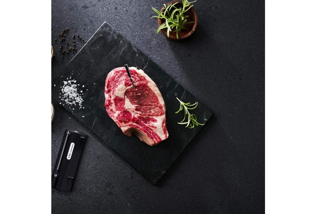 Witt CookPerfect draadloze duo kern temperatuurmeter (incl. app) voorbeeld in rauw vlees