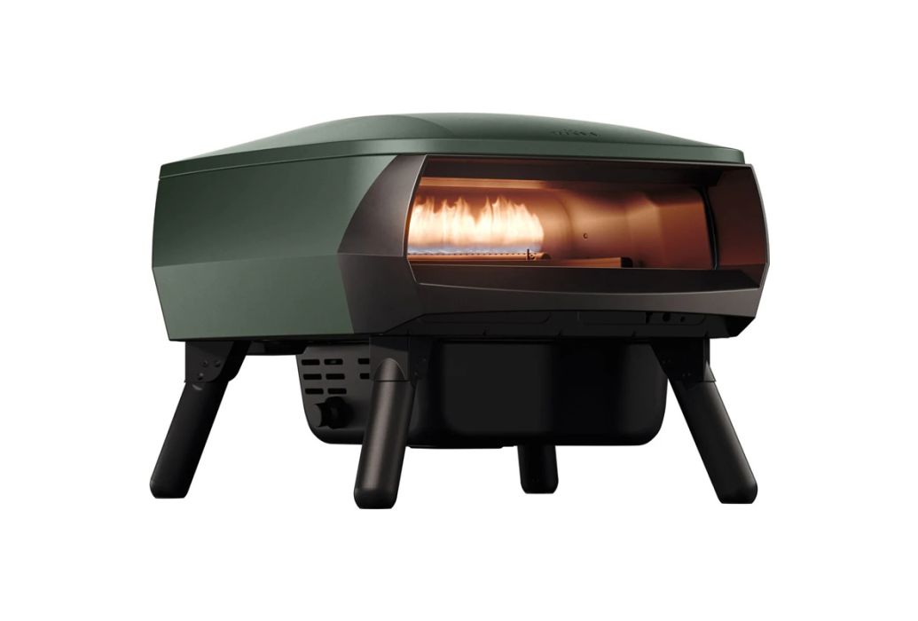 Witt Piccolo gas pizza oven Ø 33 cm Mat Groen zijkant
