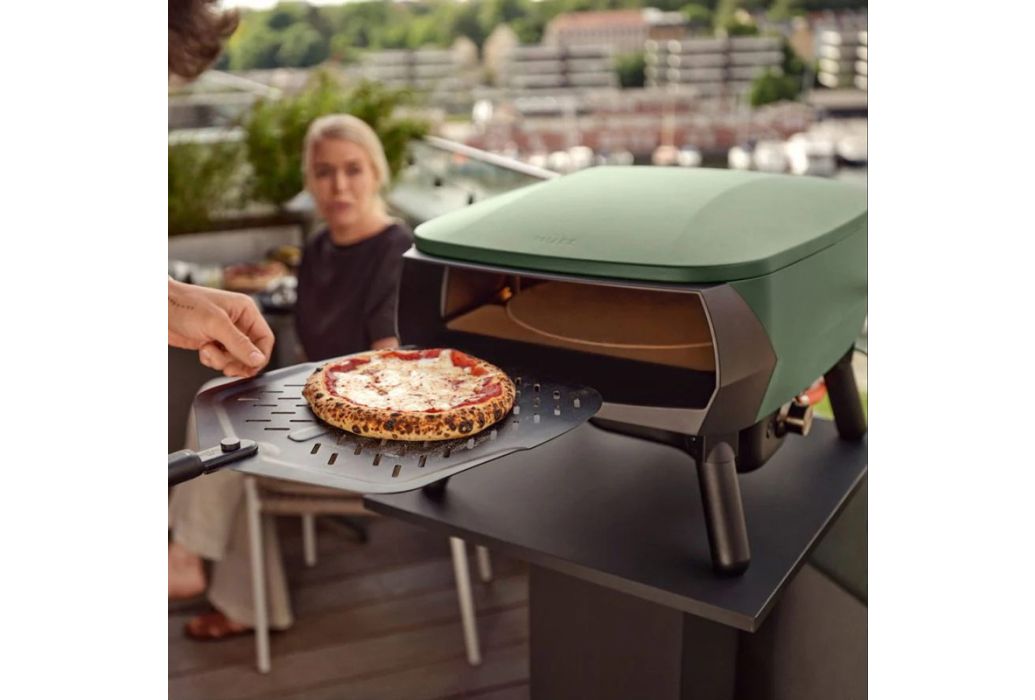 Witt Piccolo gas pizza oven Ø 33 cm Mat Groen sfeerfoto