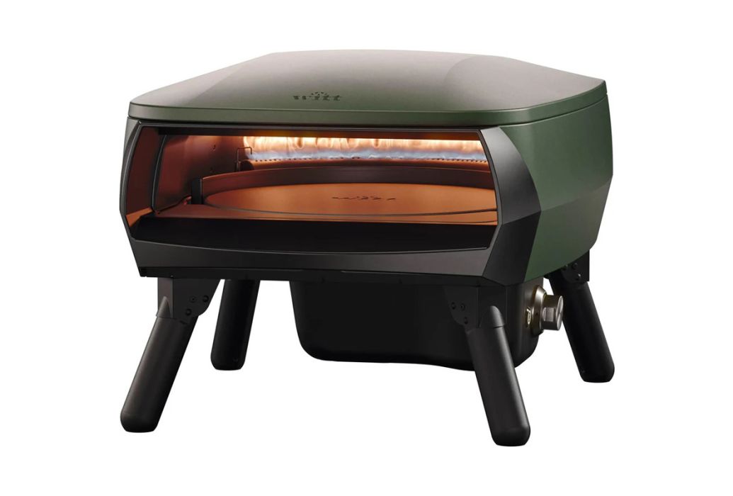 Witt Piccolo gas pizza oven Ø 33 cm Mat Groen voorkant