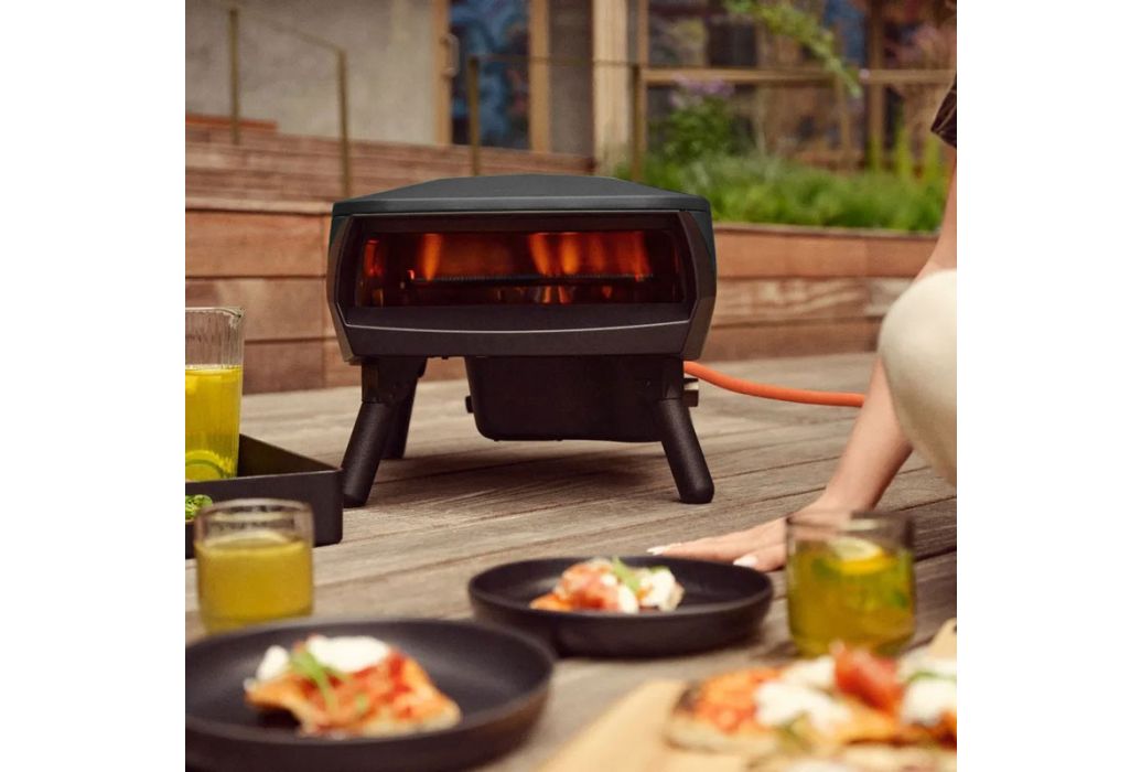 Witt Piccolo gas pizza oven Ø 33 cm Mat Zwart sfeerfoto