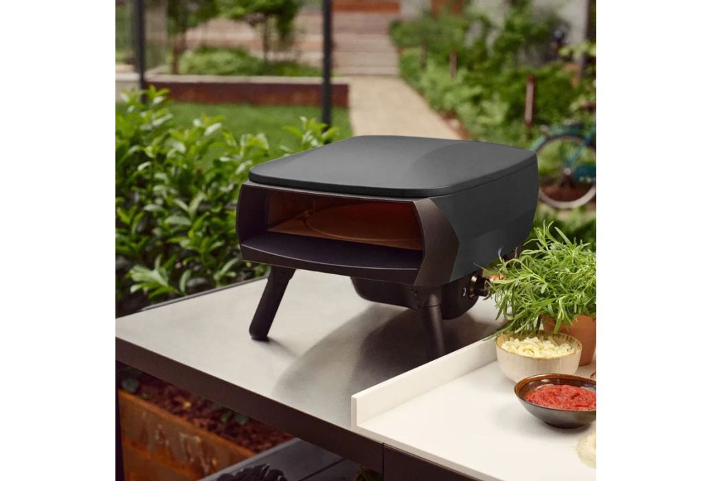 Witt Piccolo gas pizza oven Ø 33 cm Mat Zwart sfeerbeeld