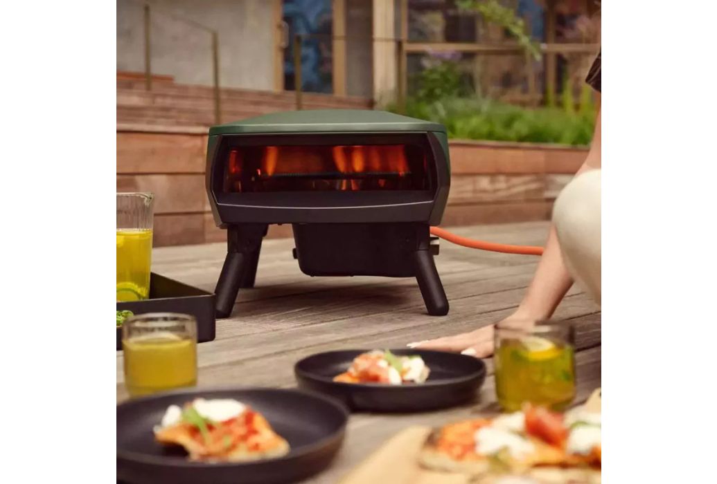 Witt Piccolo gas pizza oven Ø 41 cm Mat Groen sfeerbeeld