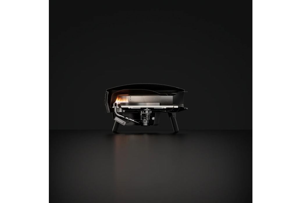 Witt Piccolo gas pizza oven Ø 41 cm Mat Zwart open