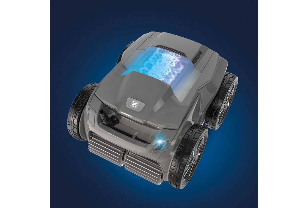 Zodiac Alpha OA 6600 iQ 4WD zwembadrobot bovenaanzicht animatie